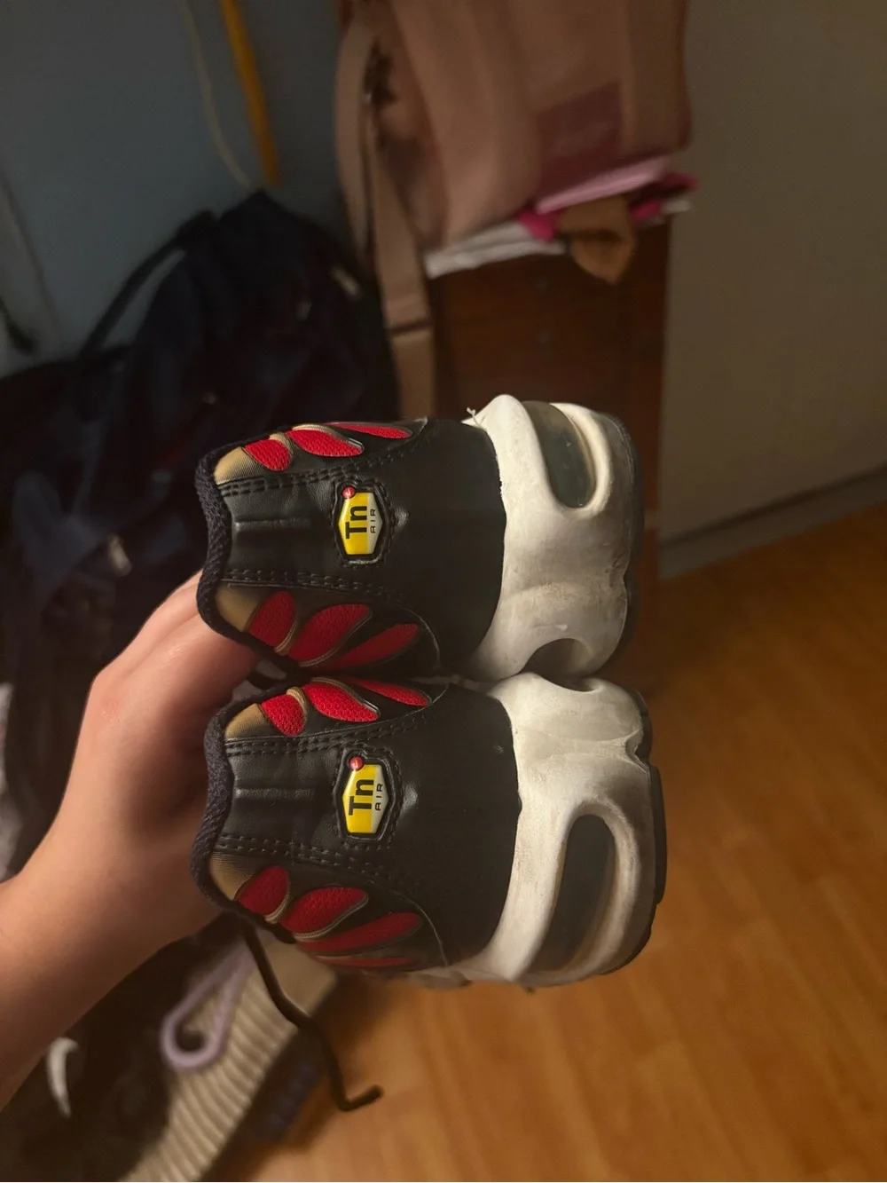 Nike air max plus Red, Gold & Black women sneakers